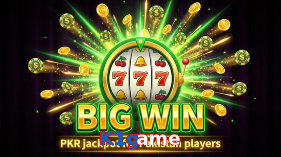 Big win animation on K1game slot game